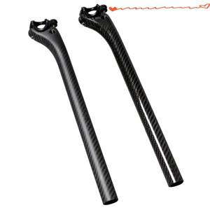 산악 도로 자전거 시트 포스트 MTB 부품 3K 풀 카본 파이버 25.4 30.8 31.6x350mm 신제품
