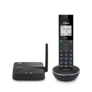 DECT 6.0 데스크/월 마운트 가능한 송신기, 블루투스 연결-셀, 전이중 핸드셋 스피커폰, 스마트 통화 차단 기능이 있는 유선 전화기를 갖춘 VTech LS6331 확장형 무선 전화기