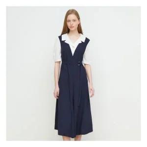 JJ지고트 셔츠 배색 레이어 A라인 원피스 GR6P0OP621 299889