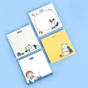 꼬망 떡 메모지 랜덤 1개/예쁜/메모장/포토/디자인/감성/떡메/떡메모지/다꾸/학생/사무실/휴대용/사각/비점