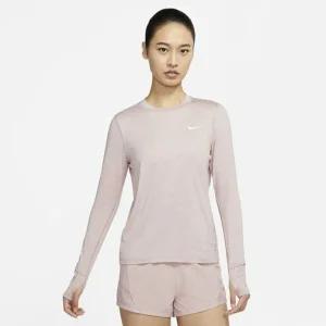 나이키 여성 드라이핏 엘리멘트 크루넥 긴팔 핑크 CU3278-601