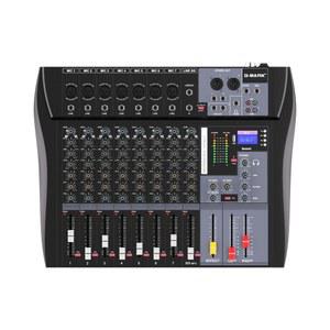 G-MARK MR80S 오디오 믹서 인터페이스 USB 블루투스 믹싱 콘솔 8채널 48V 팬텀 파워 사운드 보드 음악 리버스 PC 스테이지 DJ 스튜디오 컨트롤러 아날로그 믹서용