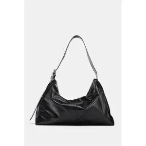 [국내배송]자라 ZARA 메탈 아일렛 맥시 버킷백 - 블랙902740