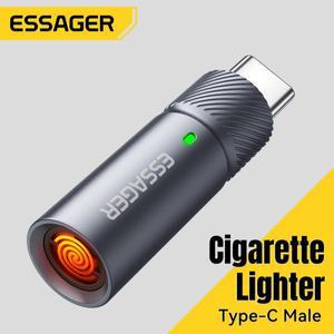 Essager TypeC 미니 담배 라이터 텅스텐 와이어 블로잉 충전 없이 안전 및 에너지 절약 비행기에서 휴대 가