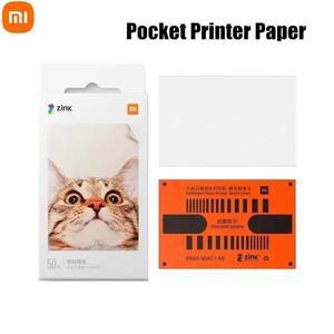 Xiaomi 미니 포켓 포토 프린터/포켓 프린터 1S 용 기존 3 인치 ZINK 용지 자체 접착 사진 인쇄 시트