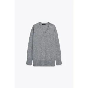 [국내] 자라 ZARA 100% 울 오버사이즈 스웨터 - 미디움 그레이 2893/115/809 5361847