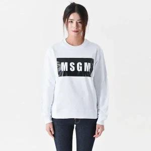 [MSGM]엠에스지엠 로고박스 맨투맨 화이트 2000MDM523 200000 01