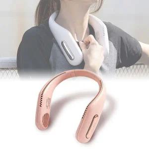 [셀러에이드]충전식 휴대 외출 운동 넥밴드 무선 목걸이 선풍기 목걸이선풍기