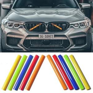 자동차 전면 그릴 트림 스트립 스포츠 링 장식 액세서리 BMW 호환 3 4 5 67 시리즈 X1 X2 F30 F34 용