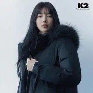 [롯데백화점]케이투 여성 겨울 씬에어 수지패딩 바이브 업 폭스퍼 야상 구스다운 KWW24560