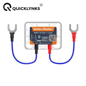 QUICKLYNKS BM6 무선 테스터 12V 블루투스 자동차 오토바이 트럭 배터리 상태 모니터링 모니터