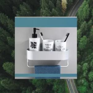 고품질 (실버 30cm 수건걸이 포함) 욕실 선반 수납 틈새 철제 (W9A4E7A)