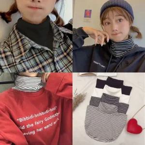 페이크목폴라 넥워머 목토시 공갈목티 레이어드  겨울모자 패딩넥워머 방한마스크