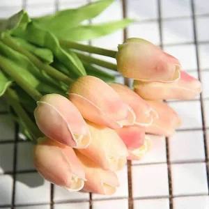 [콩심팥심]튤립조화 조화장식 조화화분 꽃인테리어