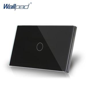 집초인종 미국 AU 표준 Wallpad 럭셔리 크리스탈 유리 패널 터치 스크린 재설정 문짝  벨 징글 벽 스위치