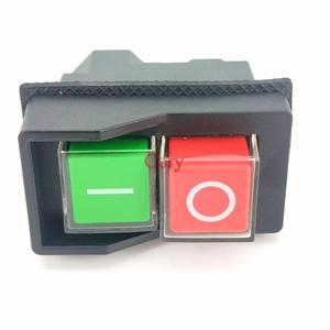 1pc ac250v 방수 전자기 푸시 버튼 스위치 4/5pin kjd17 220-240vunder-voltage 보호 스타터 안전