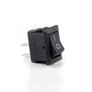 푸시 단추 스위치, SPST 2 핀, 3A, 250V, KCD11, 스냅인 온 오프 로커 10mm x 블랙 레드 및 화이트, 개