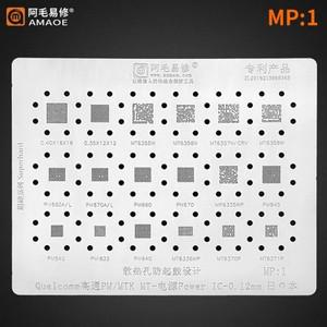 Amaoe BGA 스텐실 리볼링 MP1 칩 IC 납땜 주석 핀 가열, MT6358W MT6357V/CRV PM845 PM660