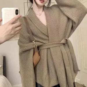 고품질 로브형 루즈핏 도톰가디건 (WFK4ZDY)