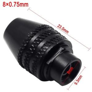0.3-3.4mm 멀티 드릴 척 열쇠가없는 미니 소형 3 조 비트 어댑터 변환기 유선 로타리 도구 그라인더