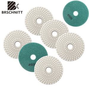 BRSCHNITT 습식 다이아몬드 연마 패드, 화강암 스톤 대리석 샌딩 연마기, 플라스틱 백킹 거치대 디스크용,
