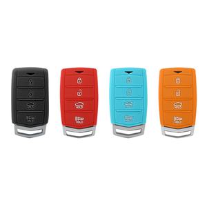 VA-S36 제네시스 스마트 자동차 키 실리콘 케이스+키홀더 열쇠고리 키링 G70 G80 스포츠 G90 EQ900