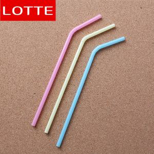 롯데 주름형 스트로우 (21cm) 50세트 일회용 빨대