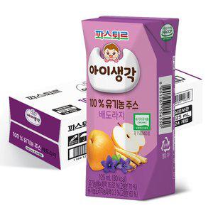 [파스퇴르]아이생각 100%유기농주스배도라지125ml(24팩)