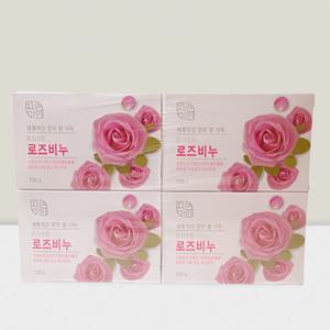 장미향 세면비누 퍼퓸 모공 클렌징비누 4개입
