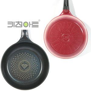 키친아트 다이아몬드블랙 F3후라이팬-30cm 구이팬 멀티팬 프라이팬 4중코팅 생선팬