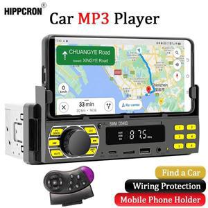 차량용 라디오 스테레오 리시버 MP3 멀티미디어 플레이어, FM 블루투스 테이프 녹음기, USB/SD AUX 입력,