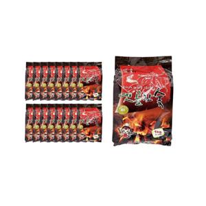 지피니 옛골 참숯 1kg + 착화제 포함 16개입 1박스