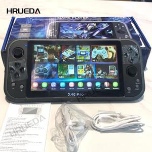X40 프로 휴대용 레트로 비디오 게임 콘솔, HD 더블 MP4 플레이어, GBA/NES TF 카드, 7 인치