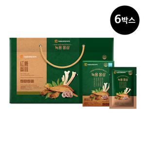 대웅 녹용 홍삼 진액 70ml 6박스 6개월분 6년근 홍삼농축액