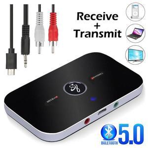 블루투스 5.0 오디오 송신기 리시버 스테레오 3.5mm AUX 잭 RCA USB 동글 음악 무선 어댑터 자동차 키트 PC