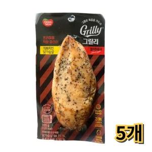 동원 그릴리 직화치킨 닭가슴살 블랙페퍼 105gx5개-소비기한(2025년 10월 8일)