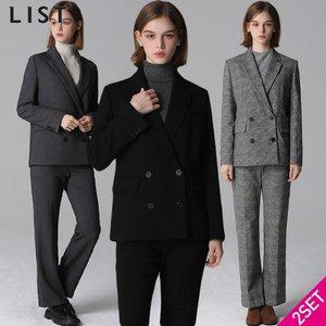 [리스트]2SET [리스트] 포멀 더블 재킷+스트레이트 팬츠 2종세트