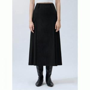 리스트 울 혼방 플리츠 롱 스커트 (TWWSKO82140) TWWSKO82140-EKB61-2824287