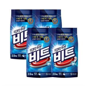 [비트] 비트 일반용 리필 2.5kg 4개 가루형 세탁 세제