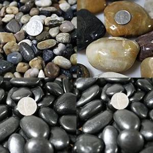 검정 우화석 자갈 실내 조경 화단 어항 정원 돌 3kg