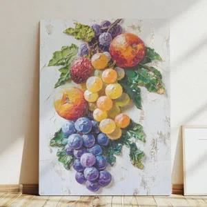 아트박스/꾸밈 ec525-사각그림액자_과일유화그림