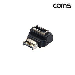 [셀러허브 1][HY6JG843_51BH]USB Type E(M) to E(F) 연장 꺾임젠더