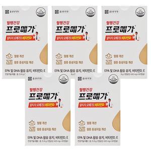 종근당건강 프로메가 알티지 오메가3 비타민D 430mg 60캡슐 5박스 SCZ
