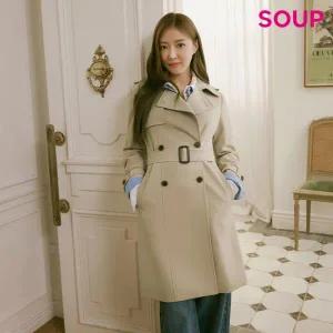 SOUP 중기장 트렌치 코트 SB3BB90