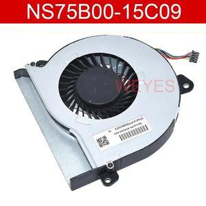호환 hp 노트북 CPU 쿨러 FAN NS75B00-15C09 15-AK 15-AK030TX 15-AK002tx 15-AK003TX DC5V 0.5A 4 핀