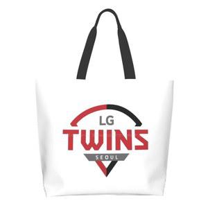 Lg 트윈스 스타일 캐주얼 핸드백 토트백 재사용 가능 대용량 한화 Kbo 기아 타이거스 키우롬 히어로즈