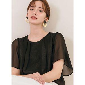 [막스까르띠지오]핀턱 메탈 쉬폰 소매 블라우스_P389132500