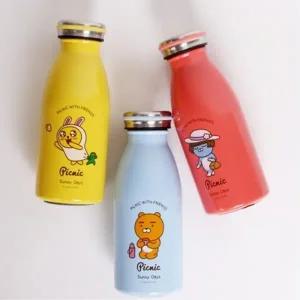 카카오 텐레스 우유병 텀블러 350ml 운동 통 휴대용