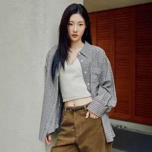 [온앤온](강남점)쉬어 체크 셔츠 NEW5XB323
