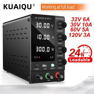 전원공급장치 KUAIQU DC 실험실 전원 공급 장치 30V 60V 120V 가변 전압 조정기 벤치 스위칭 전원 공급 장